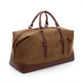 Sac de Voyage Vintage en Toile Canvas 43L - Grand Sac Week-end Rétro - Porté Main