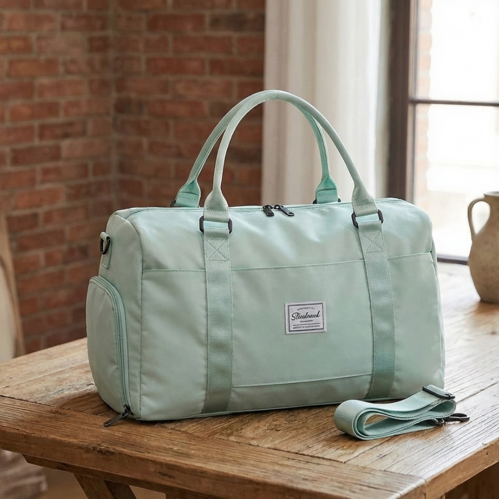 Sac Week-end Cabine en nylon 30L - Bagage à Main Léger avec Sangle Trolley - Déperlant