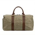 Sac de Voyage Cabine 28L en Toile Cirée & Cuir - Petit Sac Week-end (50cm)